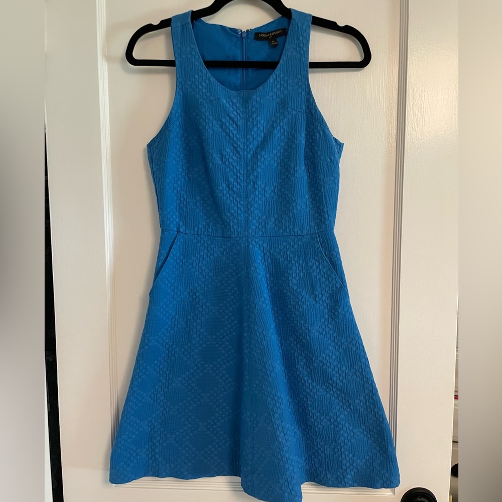 Banana Republic Vibrant Blue Mini Dress